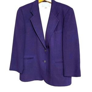 Pietrafesa Loro Piana purple camel hair blazer Women's‎ Size 12